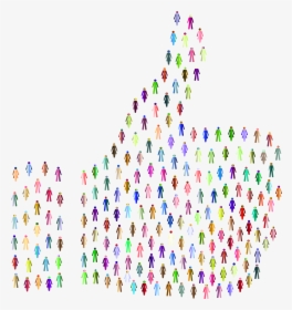 This Free Icons Png Design Of Prismatic People Thumbs - 10000 Likes, Transparent Png, Transparent PNG