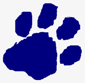 Blue Paw Print Clipart - Blue Tiger Paw Clipart, HD Png Download, Transparent PNG