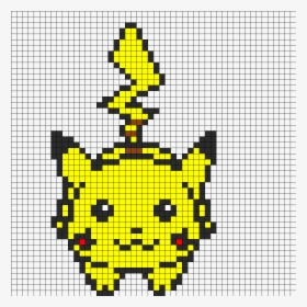 Jumping Pikachu Perler Bead Pattern / Bead Sprite - Pikachu Pixel Art, HD Png Download, Transparent PNG