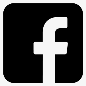 Facebook F Icon Logo Rounded Corners Transparent Black - Vector Transparent Facebook Logo Black, HD Png Download, Transparent PNG