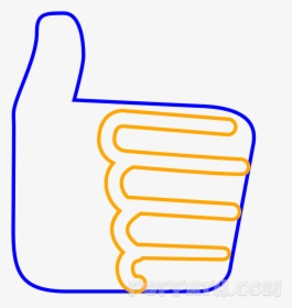 How To Draw A Thumbs Up Emoji Pop Path, HD Png Download, Transparent PNG