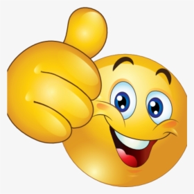 Thumbs Up Clipart Free Happy Smiley Emoticon Face Transparent - Smiley Face Thumb Up, HD Png Download, Transparent PNG