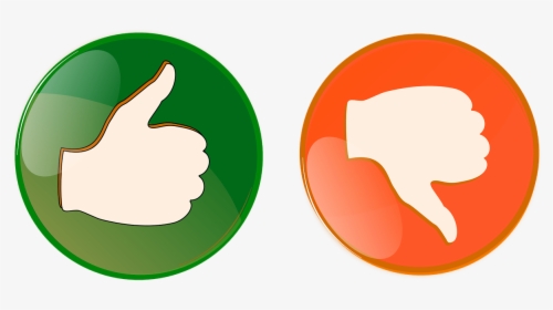 Right, Wrong, Button, Thumbs Up, Thumbs Down, Orange - Pros And Cons Png, Transparent Png, Transparent PNG