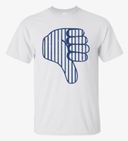 Yankees Thumbs Down Pinstripes T-shirt - New York Yankees Thumbs Down, HD Png Download, Transparent PNG
