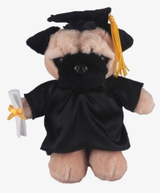 Transparent Black Pug Png - Stuffed Toy, Png Download, Transparent PNG