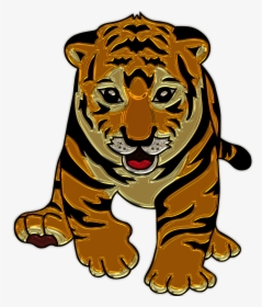 Lion Cub Plastic Art - Coloring Page Of Tigers, HD Png Download, Transparent PNG