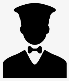 Working Man With A Bow And A Hat - Customer Image Black And White, HD Png Download, Transparent PNG