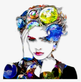 Madonna Drawing Celebrity Female - Transparent Png Madonna Png, Png Download, Transparent PNG