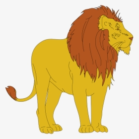 Transparent Lion Cub Png - Animated Picture Of Lion, Png Download, Transparent PNG