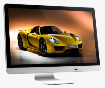 Hot Sell Lcd Screen Graphic Drawing Tablet Monitor - Gold Porsche 918 Spyder, HD Png Download, Transparent PNG