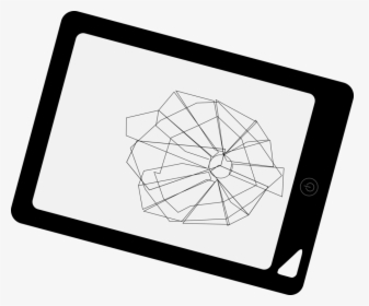 Line Art,square,angle - Tablet Computer Line Art, HD Png Download, Transparent PNG