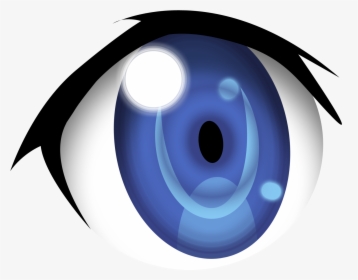 Blue Eyes Clipart Closed Eye Free Collection - Anime Eye Transparent Background, HD Png Download, Transparent PNG