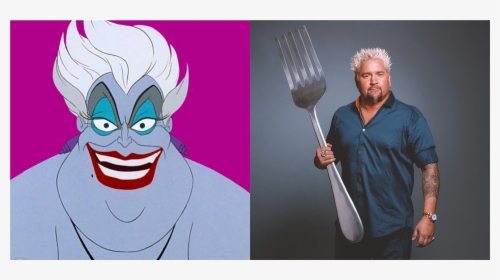 Ursula And Guy Fieri, HD Png Download, Transparent PNG