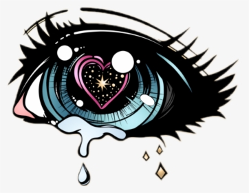 Anime Eyes Crying Drawing , Png Download - Depression Metaphor Drawing, Transparent Png, Transparent PNG