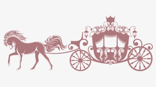 Horse Carriage Clip Art - Wedding Invitation Simple Background, HD Png Download, Transparent PNG