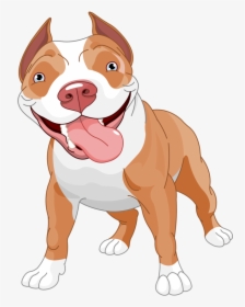 American Pit Bull Terrier Clip Art - Pitbull Dog Cartoon Png, Transparent Png, Transparent PNG
