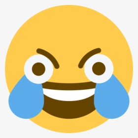Open Eye Crying Laughing Discord Emoji - Crying Laughing Emoji, HD Png Download, Transparent PNG