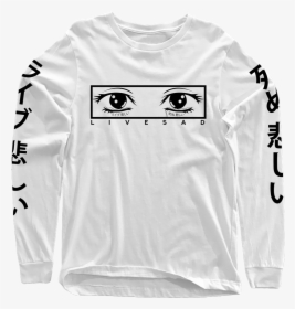 Image Of Crying Eyes Long Sleeve - Lauv Chasing Fire Long Sleeve, HD Png Download, Transparent PNG