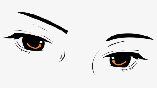Eyes, Look, Beautiful, Eyebrows, Eyelashes, Female - Transparent Anime Eyes Png, Png Download, Transparent PNG