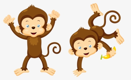 Monkey Down Hanging Clipart Panda Free Images Transparent - Vector Chango, HD Png Download, Transparent PNG