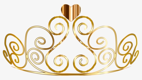 Tiara Crown Png - Transparent Background Princess Gold Crown, Png Download, Transparent PNG