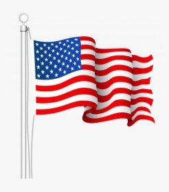 Collection Of Waving American Flag Drawing - American Flag Clipart Png, Transparent Png, Transparent PNG