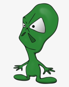 Little Green Man - Cartoon, HD Png Download, Transparent PNG
