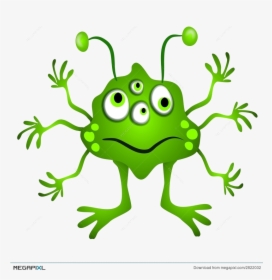 Alien Green Cartoon Clipart Illustration Transparent - Monster Have Got Has Got, HD Png Download, Transparent PNG