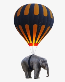 Elephant, Balloon, Flying, Weightless - Meilleures Banques Photos Banque D Image Gratuite, HD Png Download, Transparent PNG