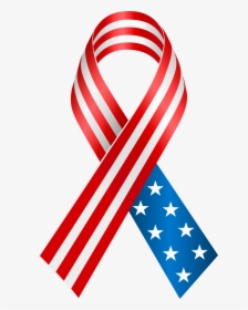 Us Flag Clipart High Resolution Png - American Flag Ribbon Clipart, Transparent Png, Transparent PNG