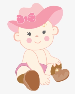 Clip Art Minus Say Hello Bebes - Baby Cowgirl Png, Transparent Png, Transparent PNG