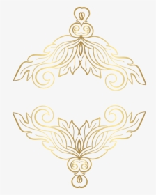 Free Ornaments Png Gold , Png Download - Golden Ornamental Vector Png, Transparent Png, Transparent PNG