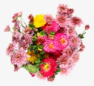 Transparent Background Real Lily Dahlia Zinnia Bouquet, HD Png Download, Transparent PNG