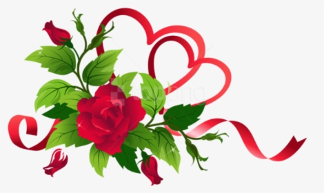 Free Png Download Transparent Hearts And Roses Decor - Transparent Hearts And Roses, Png Download, Transparent PNG