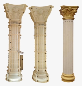 Making Roman Capital Column Mold - Cemented Pop Design Pillar, HD Png Download, Transparent PNG