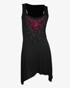 Blood Rose Goth Camisole Dress - Gothic Longshirt, HD Png Download, Transparent PNG