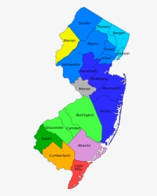Nj Map Cliparts - New Jersey Native American Tribes, HD Png Download, Transparent PNG