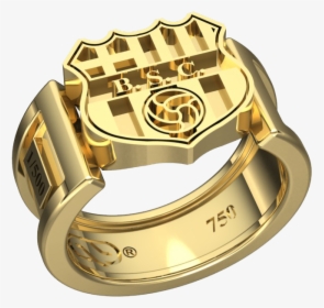 Anillo Hombre By Gonzalez ® - Barcelona Fc Gold Ring, HD Png Download, Transparent PNG