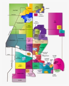 North Scottsdale Map - Phoenix Arizona Neighborhood Map, HD Png Download, Transparent PNG