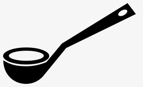 Vector Illustration Of Kitchen Kitchenware Soup Ladle - Serving Spoon Clipart Black And White, HD Png Download, Transparent PNG