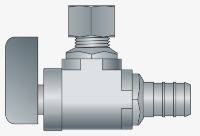 23605 Chrome Plated Angle Ball Valve - Nipple, HD Png Download, Transparent PNG