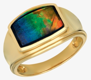Rick 14k Yellow Gold Ring By Korite Ammolite - Pre-engagement Ring, HD Png Download, Transparent PNG