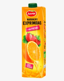 Zumo Naranja Exprimida Juver, HD Png Download, Transparent PNG