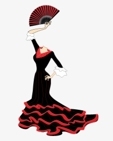 Bailarinas De Flamenco Caricatura - Bailarina De Flamenco Dibujo, HD Png Download, Transparent PNG