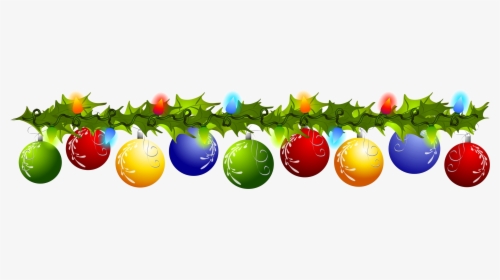Christmas Ornament Ornaments Clipart Divider Free On - Christmas Ornament Swag Clipart, HD Png Download, Transparent PNG