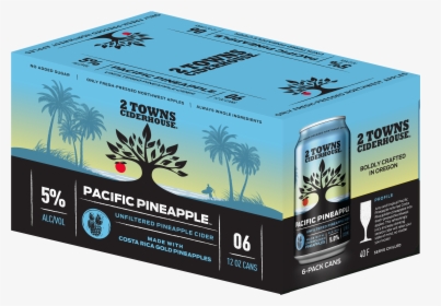 2 Towns Ciderhouse Pacific Pineapple, HD Png Download, Transparent PNG