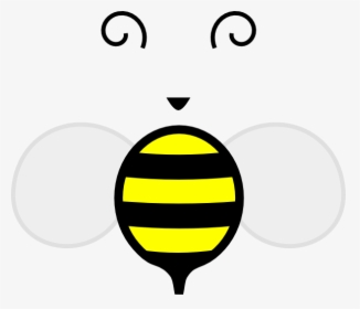 Bee Silhouette Clip Art - Honey Bee Cartoon, HD Png Download, Transparent PNG