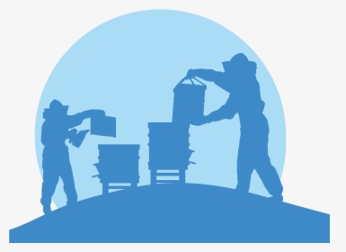 Transparent Bee Silhouette Png - Beekeeper Silhouette, Png Download, Transparent PNG