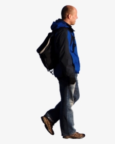 Man Walking In The Sun - Transparent Background Man Walking Transparent, HD Png Download, Transparent PNG