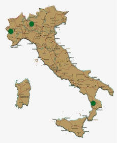 Map Of Italy, HD Png Download, Transparent PNG